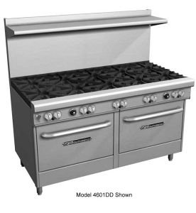 Southbend 4601AD-4TL 60" Ultimate Restaurant Gas Range w/ 2 Standard Burners, 48" Left Thermostatic Griddle, (1) Convection Oven & (1) Standard Oven