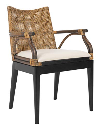 Safavieh Home Gianni Brown Rattan Tropical Woven Arm Chair – Artisan SW