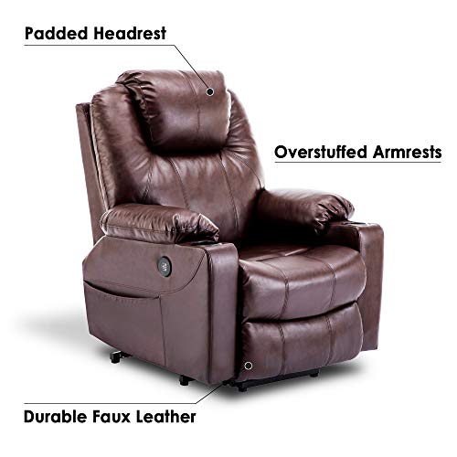 Mcombo Electric Power Lift Recliner Chair Sofa with Massage and Heat ...