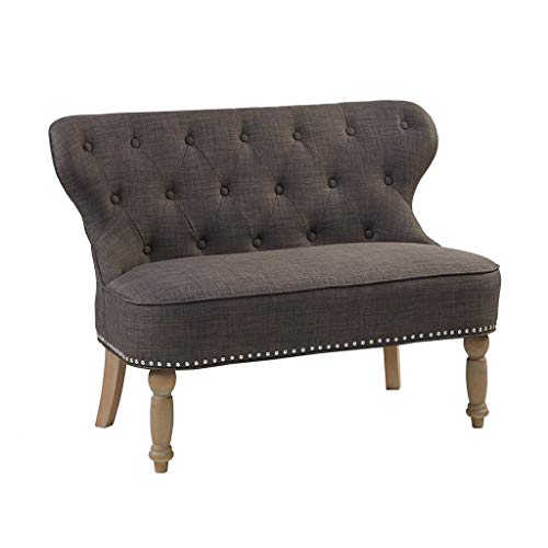 Madison Park Stanford Settee with Charcoal Finish MP106-0995
