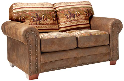 American Furniture Classics Wild Horses Love Seat
