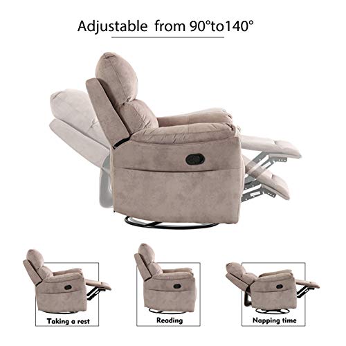 VEAREAR Recliner Chair Full Body Sleeper Adjustable Chair Recliners for ...