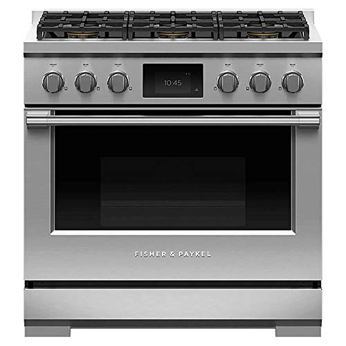 Fisher Paykel RDV3-366-N 36" Professional Series Stainless Steel Dual Fuel Natural Gas Range in Stainless Steel