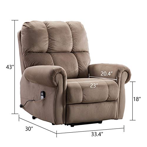 CANMOV Power Lift Recliner Chair with Heat Vibration Massage for