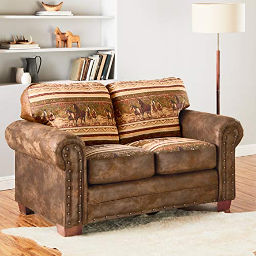 American Furniture Classics Wild Horses Love Seat Artisan Sw Home