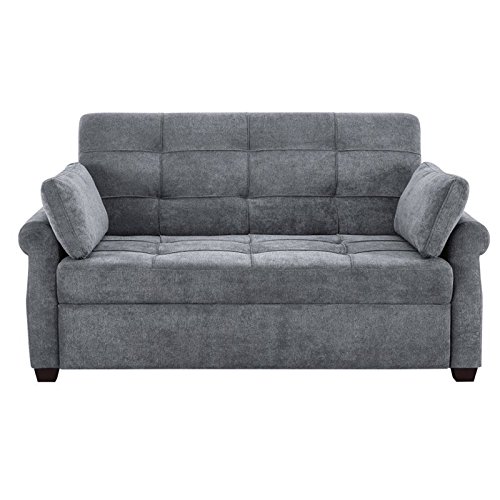 Lifestyle Solutions Serta Henley Queen Convertible Sofa in Gray ...