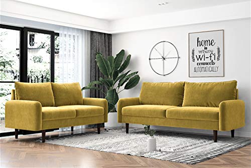 US Pride Furniture Sectional, Golden Yellow