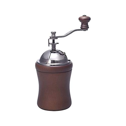 Portable Hand-cranked Bean Grinder Dome Wooden Manual Coffee Bean Grinder Ceramic Grinder Coffee Grinder Coffee Grinder Home Use (Color : Brown, Size : One size)