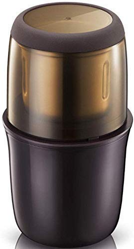 200W Electric Coffee Grinder Espresso Mill Kitchen Salt Pepper Grinder Beans Spices Nuts Seed Coffee Grinding Machine with Vacuum Preservation Function Brown LMMS