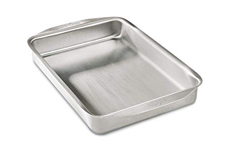All-Clad 9000 D3 Ovenware 9x13 Inch Baking Pan, Stainless Steel, 9 by 13-Inch