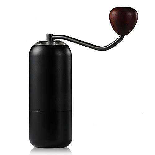 Hand Coffee Machine Stainless Steel Hand Coffee Metal Grinder Household Coffee Grinder Travel Essentials Grind Your Own Coffee Anywhere (Color : Black, Size : One size)