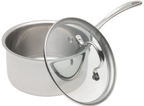 Calphalon Tri-Ply Stainless 2-1/2-Quart Saucepan with Glass Lid