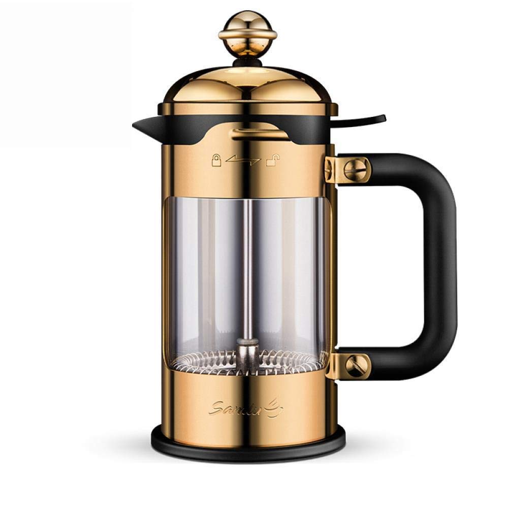 350ml / 600ml / 1000ml / 1500ml pressure pot stainless steel coffee pot home coffee machine tea maker hand coffee filter, 1500ml (Color : 1500ml)
