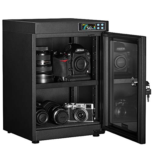RR-YRF 40L Camera Dehumidification Drying Cabinet, Noise-Free and Energy-Saving Camera Lens and Electronic Equipment Storage Box, Electronic Cabinet,1 partition
